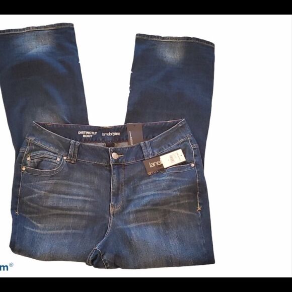 Lane Bryant Blue Distinctly Boot Cut Jeans - Picture 1 of 10